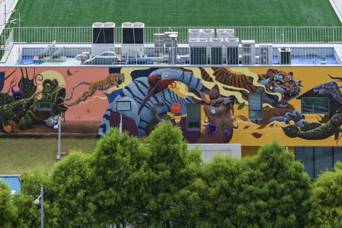 다양한 벽화와 전시, 안전을 위한 CUD에 적용된 KCC 페인트