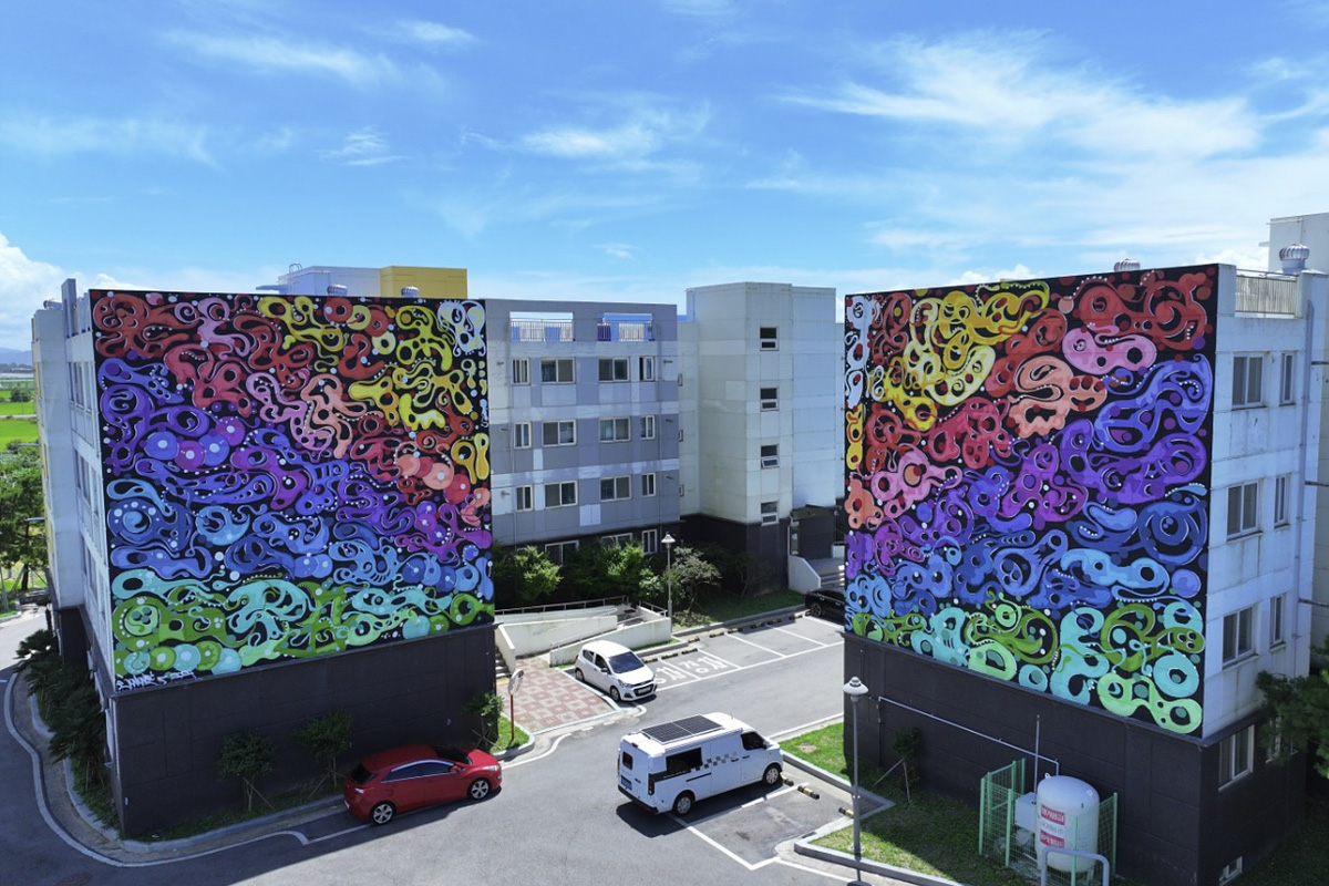 다양한 벽화와 전시, 안전을 위한 CUD에 적용된 KCC 페인트