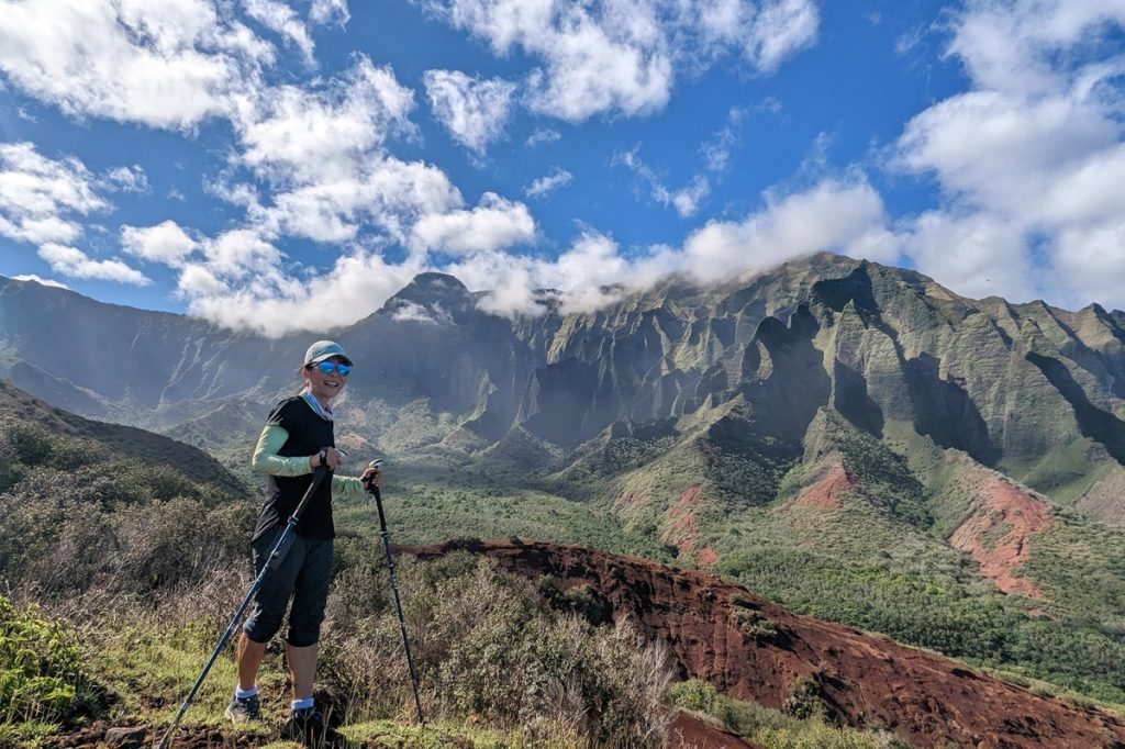 평소 다양한 운동을 즐기는 정김경숙(로이스김) 작가