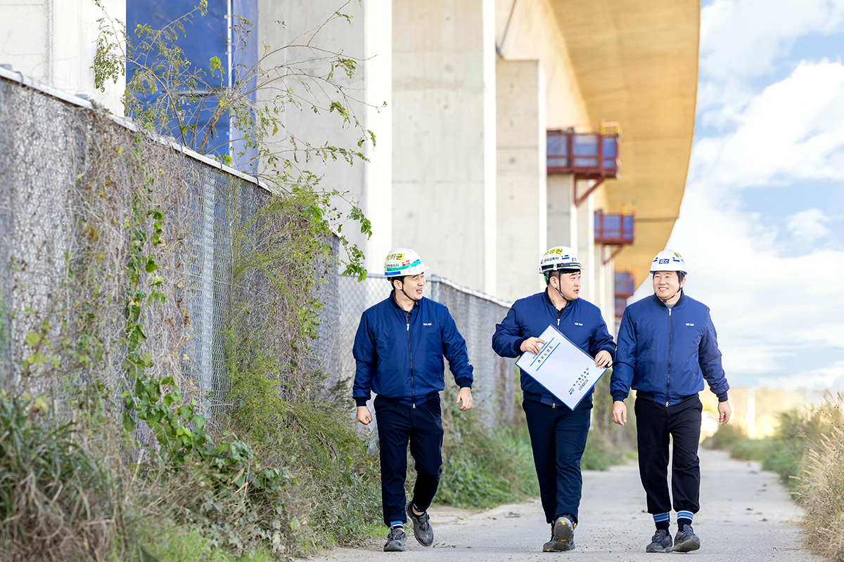 평택고가 현장 구성원들은 철저한 계측 관리와 다년간 다져온 노하우를 통해 시공 착수가 지연됐음에도 준공 목표를 맞출 수 있었다.