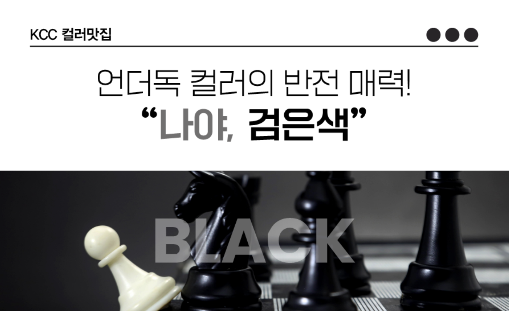 Read more about the article [컬러맛집] 언더독 컬러의 반전 매력! ‘나야, 검은색’