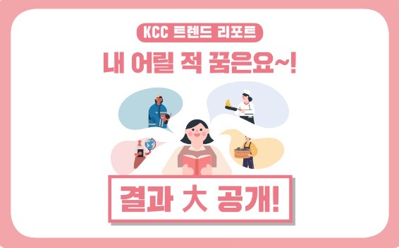 Read more about the article [KCC 트렌드 리포트_결과] 내 어릴 적 꿈은요~!
